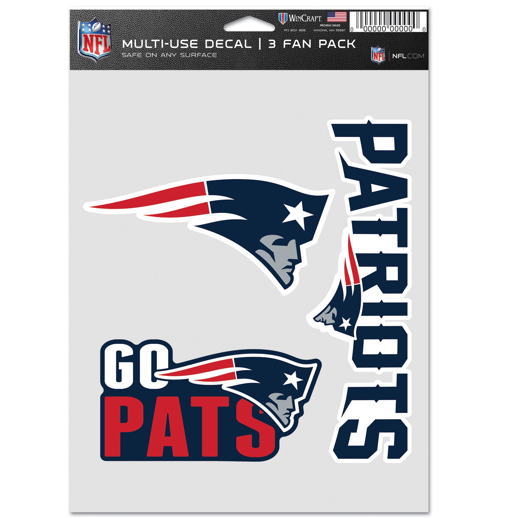 New England Patriots Fan Set 3 pc.