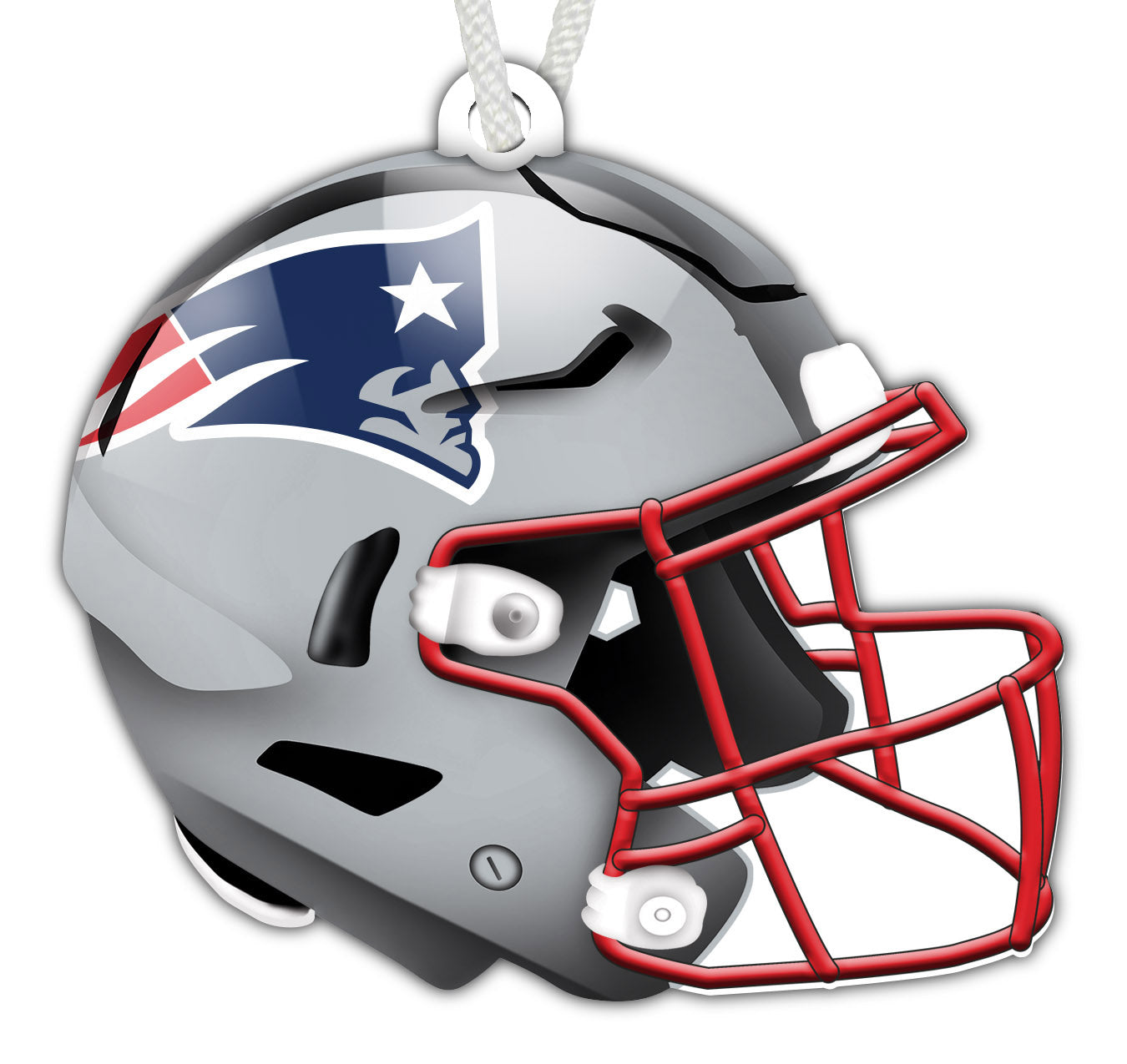 New. England PATRIOTS Helmets on Red NFL Football Licensed 