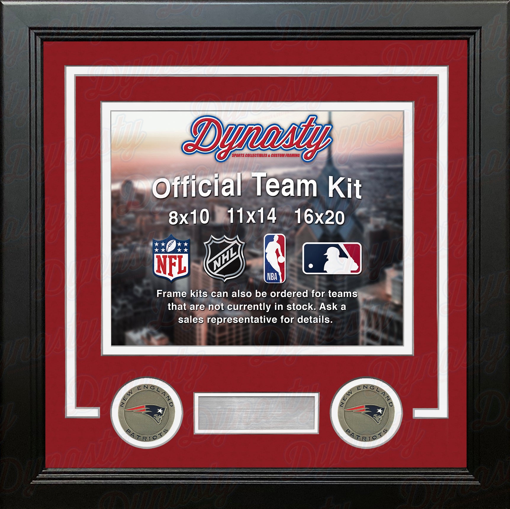 New York Giants Super Bowl Ticket Collection Wall Frame