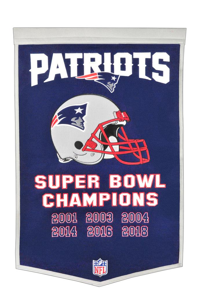 New England Patriots NFL Super Bowl Dynasty Banner