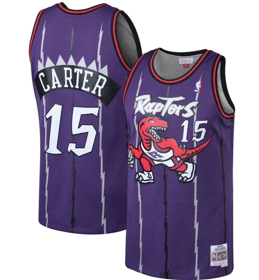 Infant Mitchell & Ness Vince Carter Purple Toronto Raptors 1998/99 Hardwood  Classics Retired Player Jersey