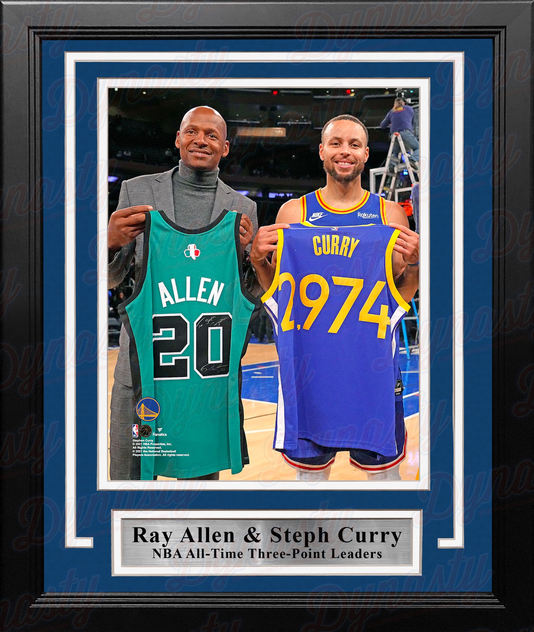 Ray Allen & Steph Curry 3-Point Record-Breaking Celebration 8