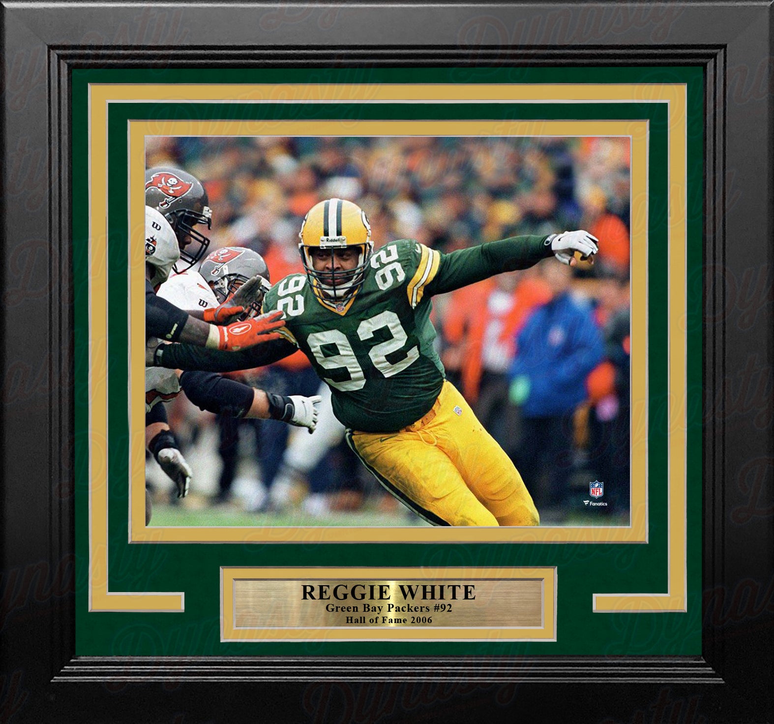 Reggie White in Action Green Bay Packers 8' x 10' Framed Football Photo