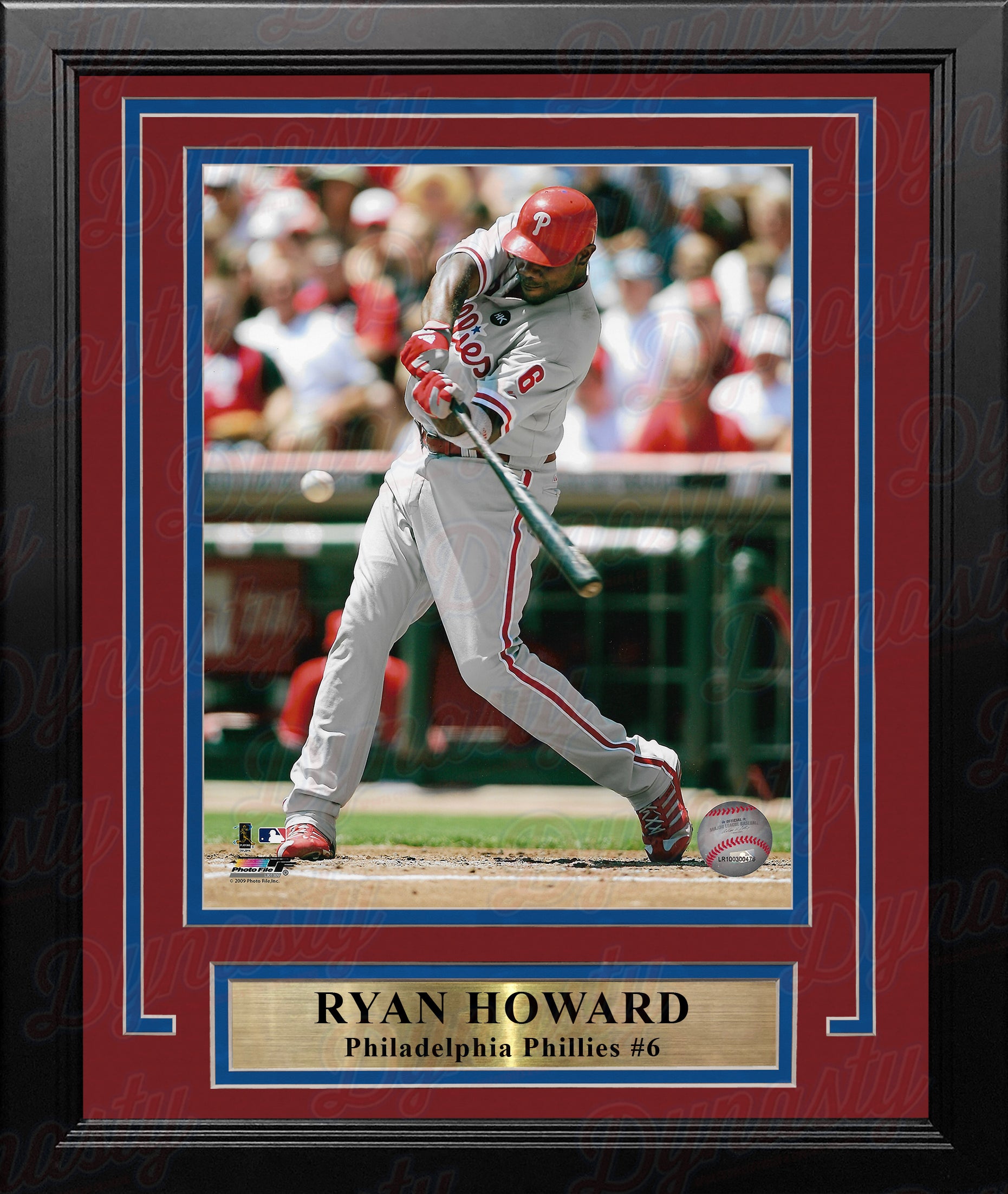 Ryan Howard MLB Philadelphia Phillies Framed Jersey.