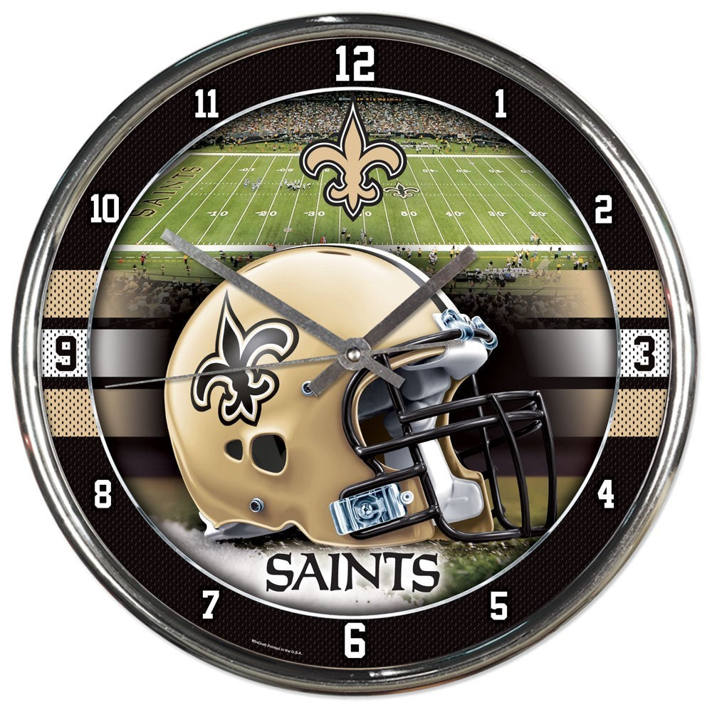 New Orleans Saints Round Wall Clock~NEW~NFL GEAR