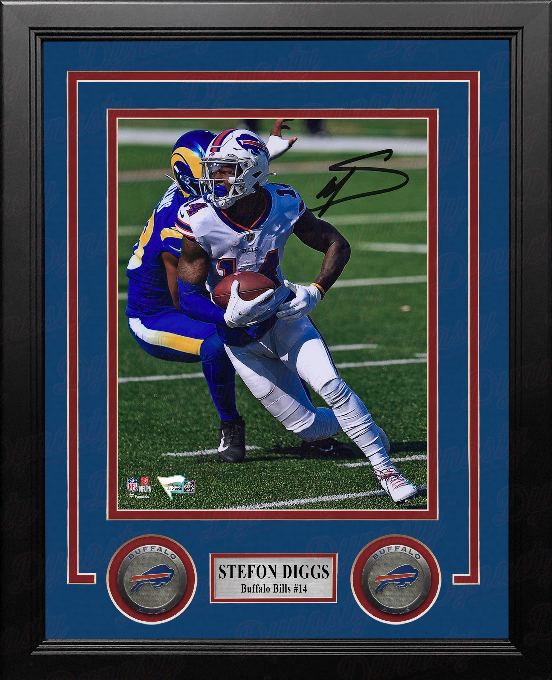  Stefon Diggs Signed 35x43 Framed Buffalo Bills Jersey