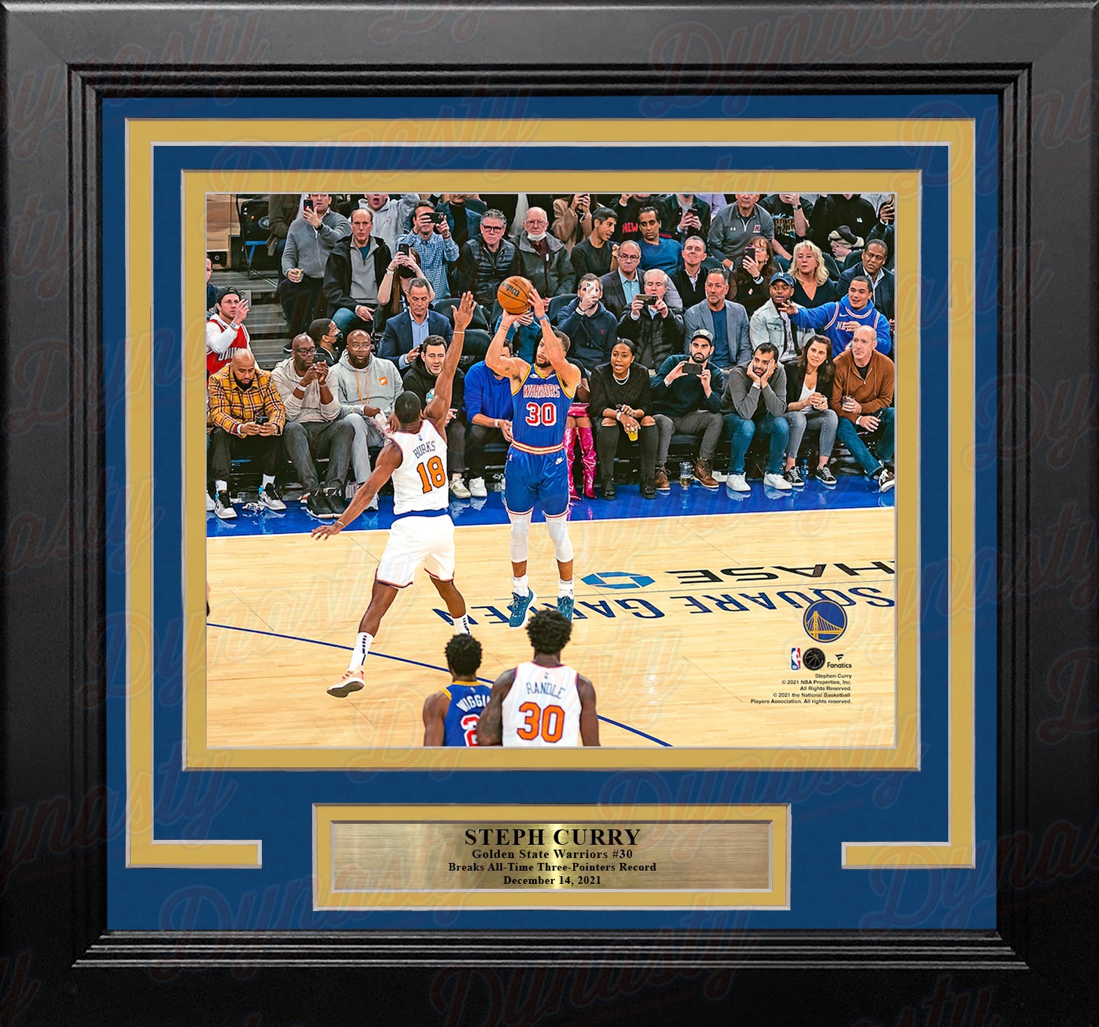 Stephen Curry Golden State Warriors Facsimile Signature Framed 11 x 14  Record-Breaking Three-Point Shot Collage