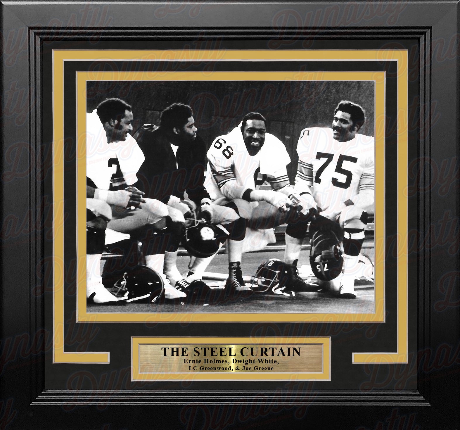 Jack Lambert Pittsburgh Steelers Steel Curtain Framed 