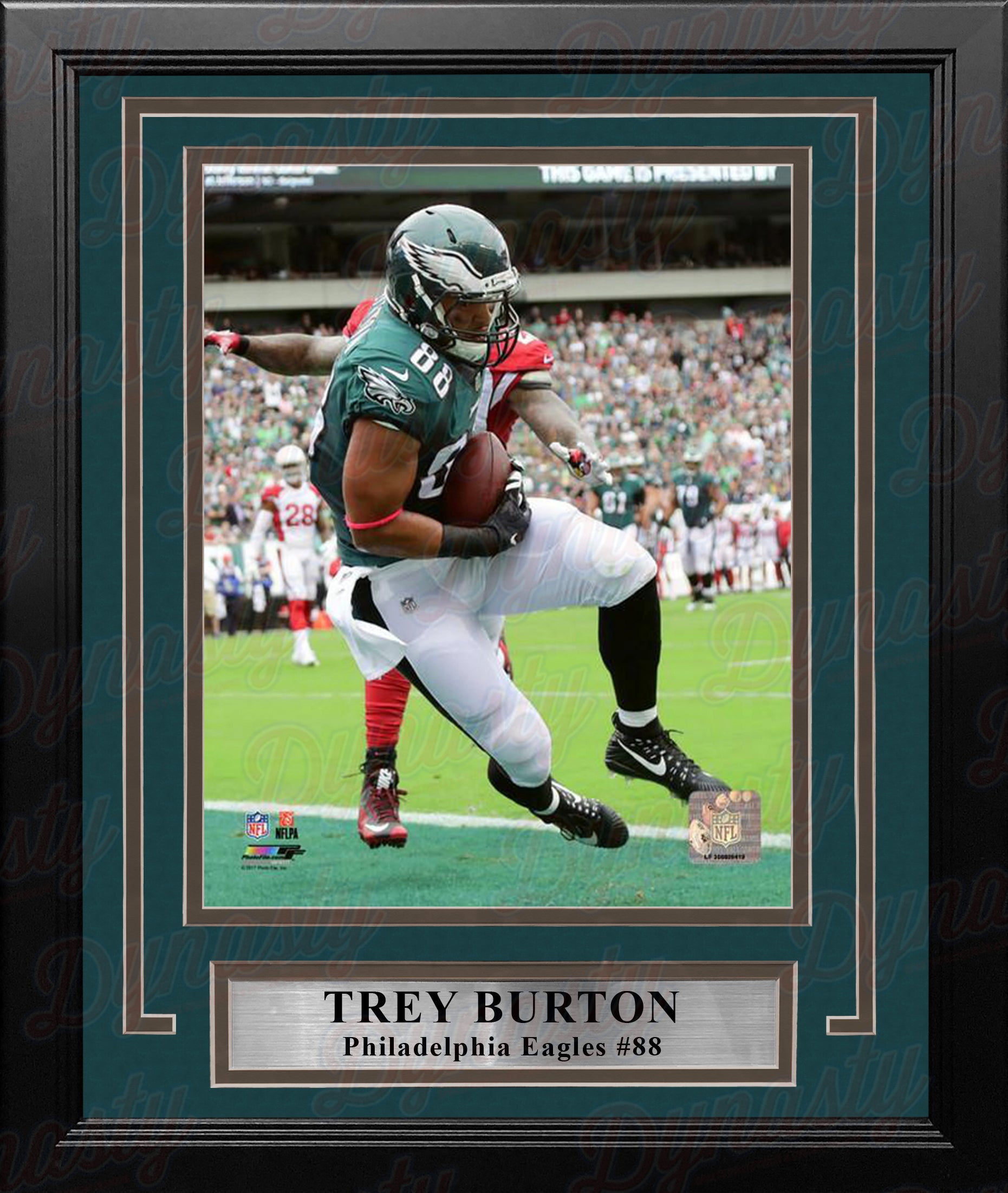 Trey Burton Touchdown Catch Philadelphia Eagles Framed Football Photo 8x10 Framed Photo