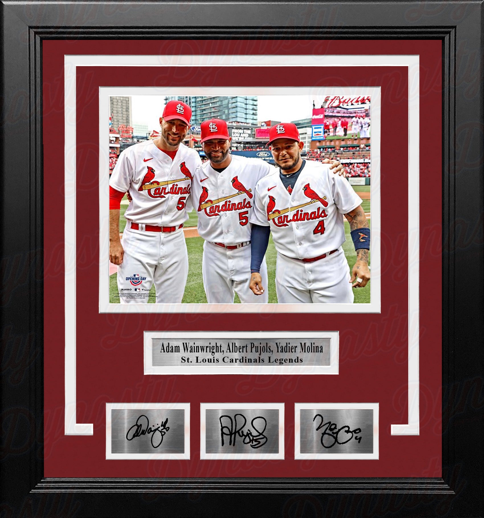St. Louis Cardinals Adam Wainwright Albert Pujols and Yadier