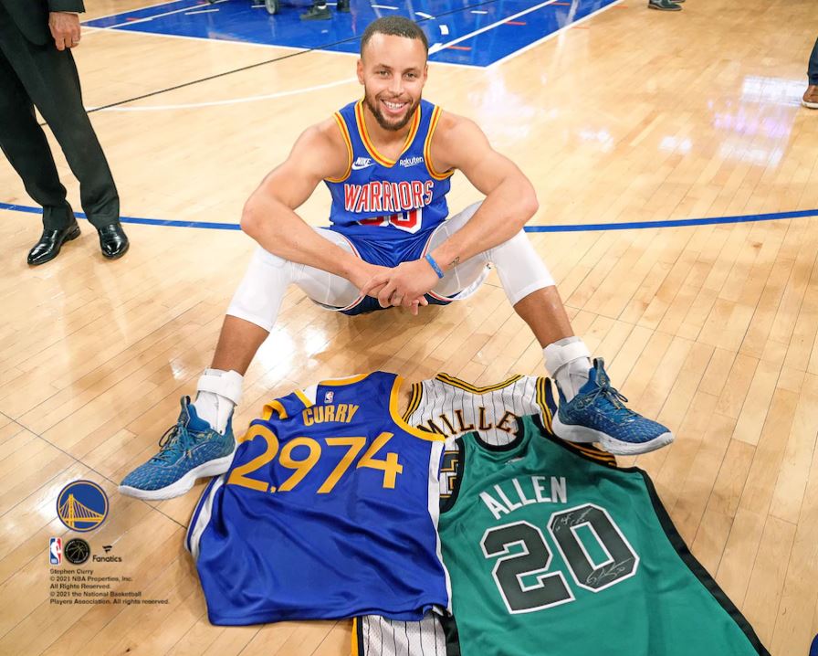 Curry's Official Golden State Warriors Signed Jersey