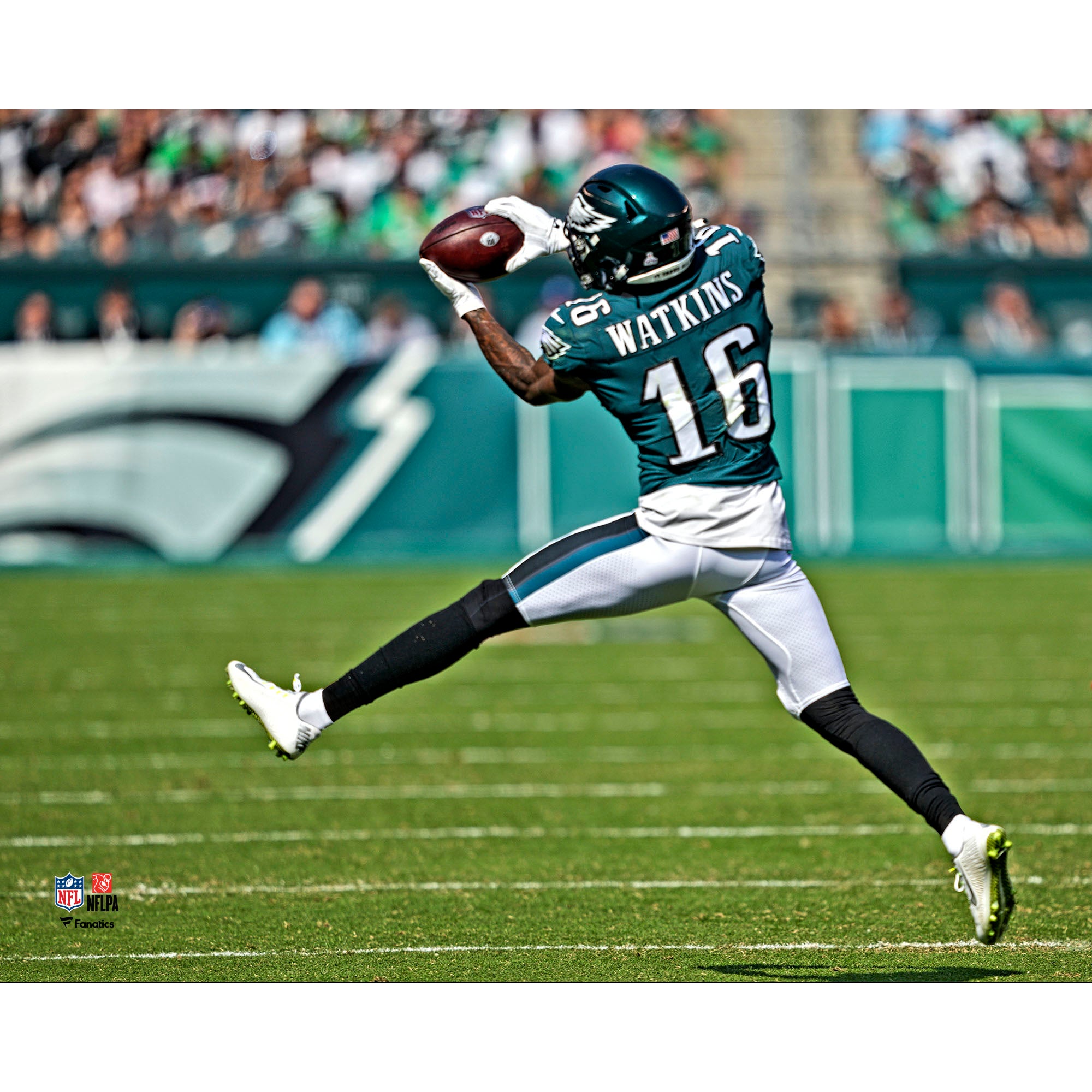 Quez Watkins in Action Philadelphia Eagles 8 x 10 Football Photo -  Dynasty Sports & Framing