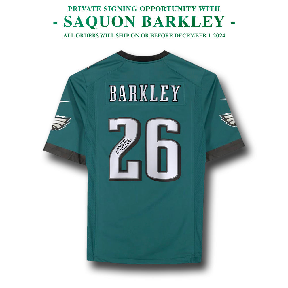 Saquon Barkley Autograph Philadelphia Eagles Nike Jersey | Pre-Sale Opportunity