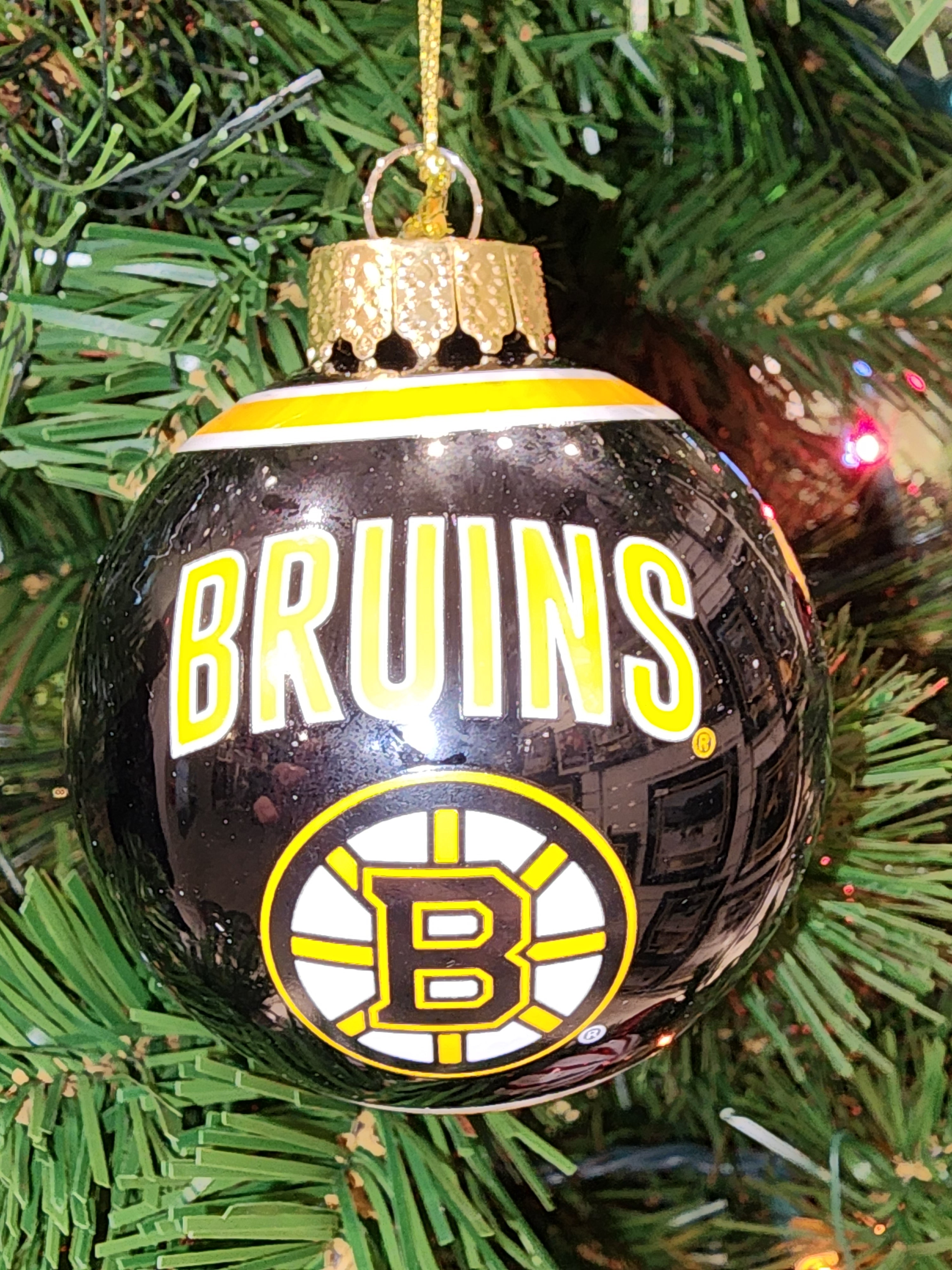 Boston bruins sales christmas ornament