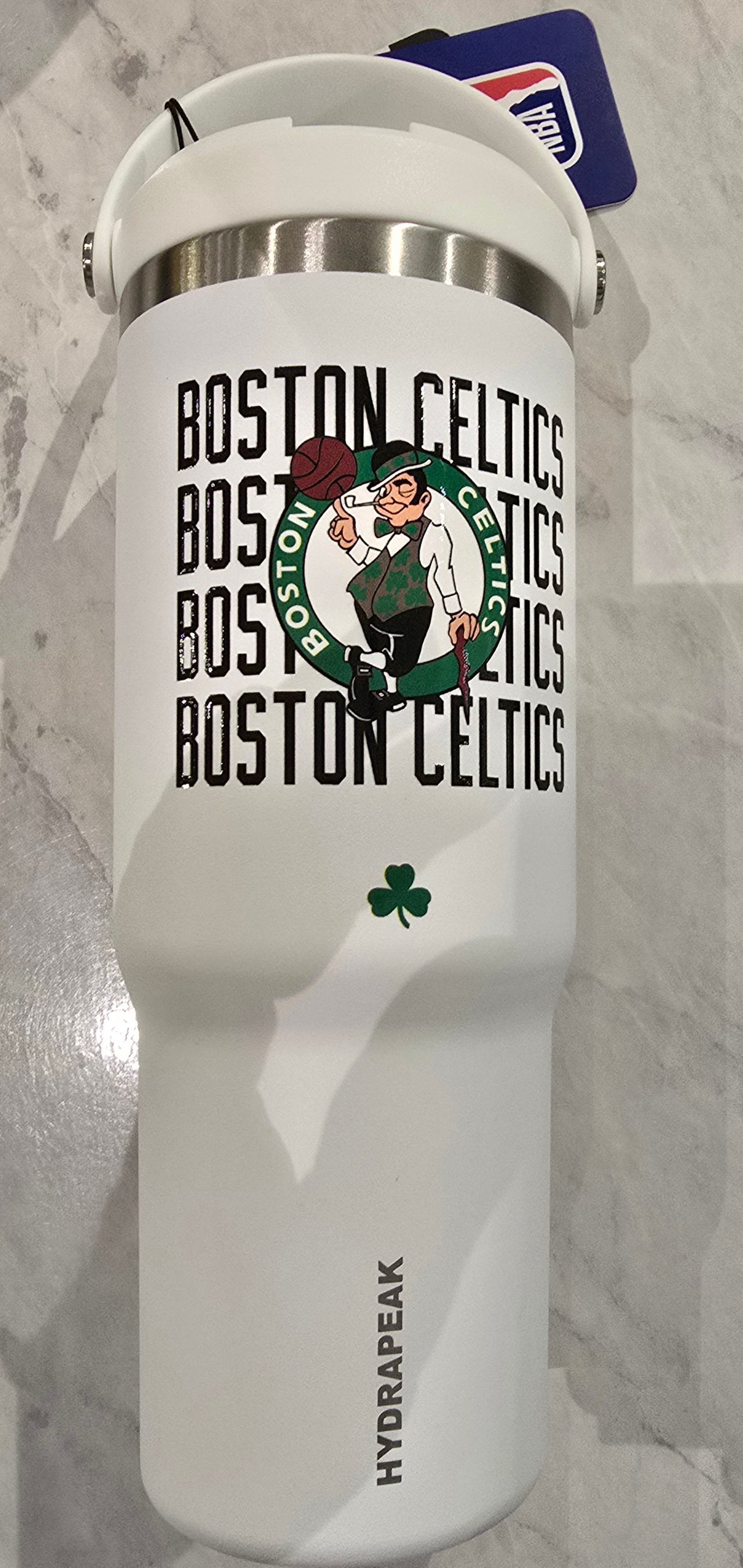 Boston Celtics Hydrapeak 32 oz. Stainless Steel Travel Tumbler White