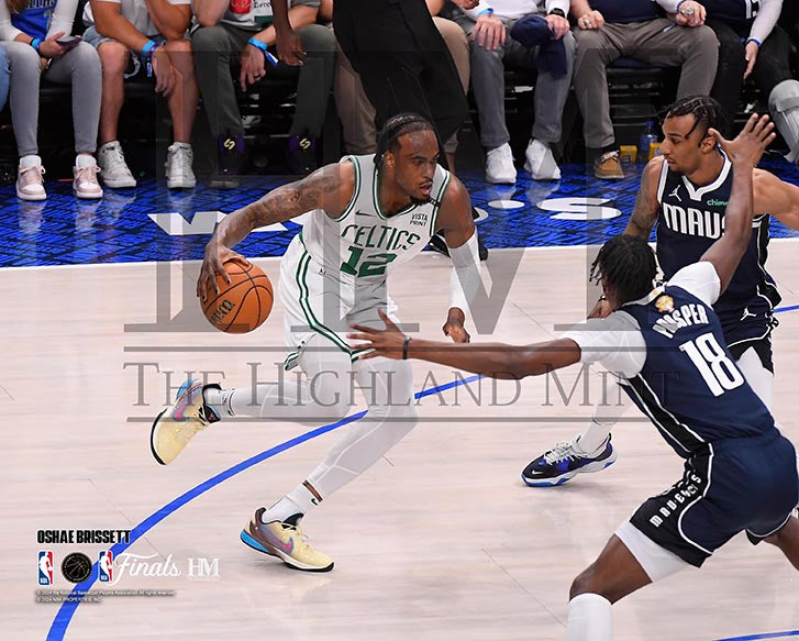 Oshae Brissett 2024 NBA Finals Action Boston Celtics 8" x 10" Basketball Photo