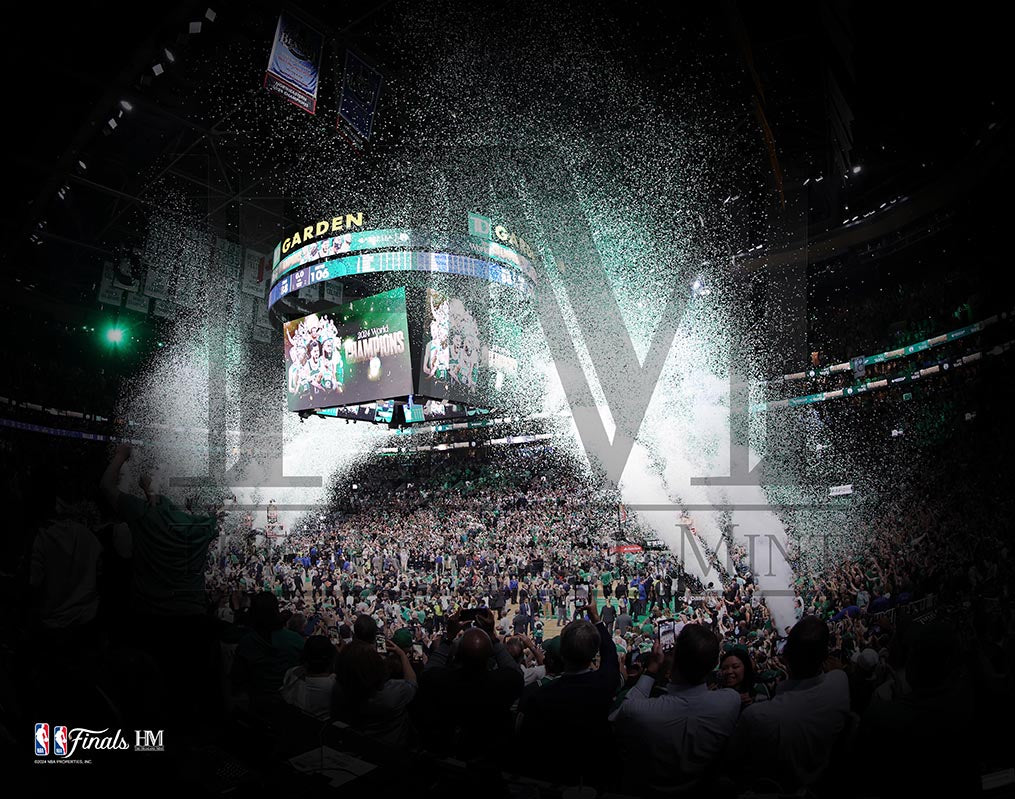 Boston Celtics 2024 NBA Championship Celebration at TD Garden Basketball Stadium Photo