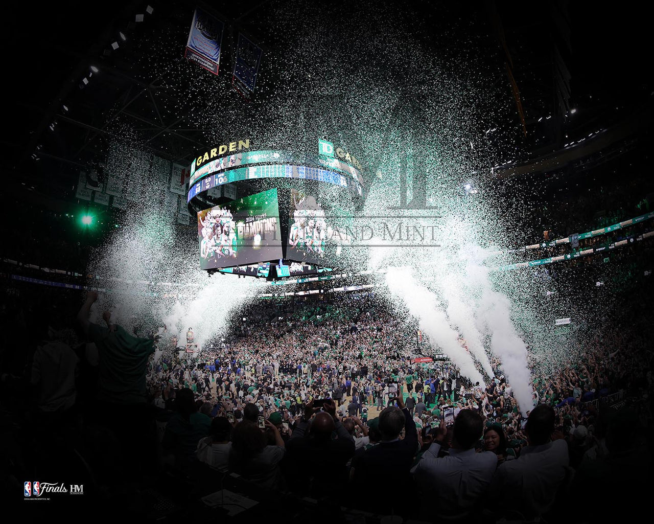 Boston Celtics 2024 Finals Game 5 TD Garden Celebration Photo