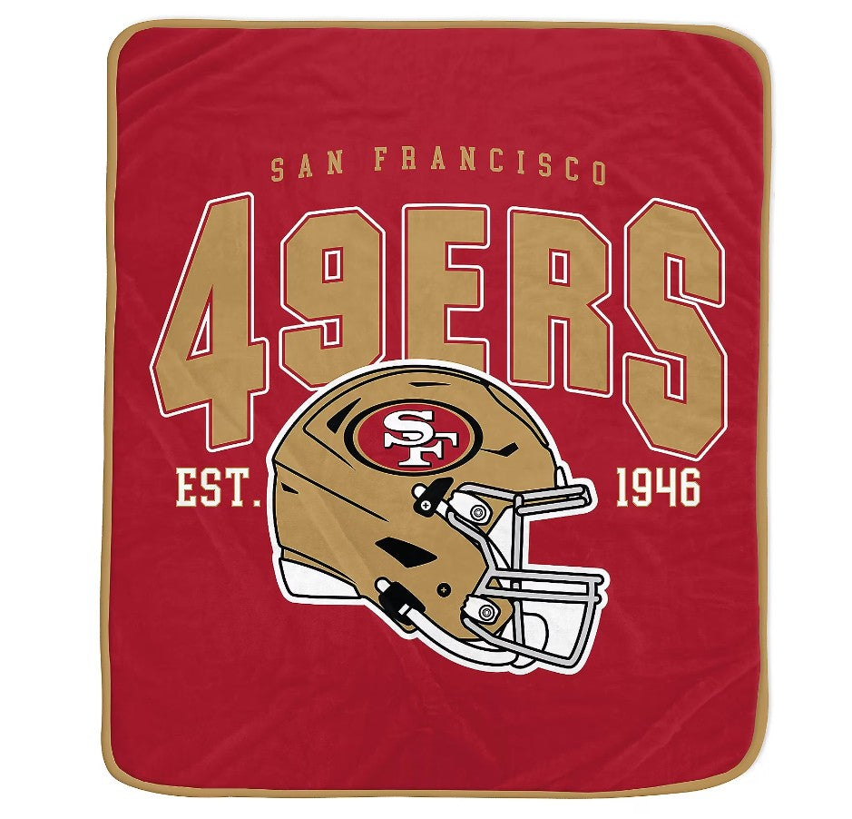 San Francisco 49ers 50" x 60" Vintage Arch Block Blanket