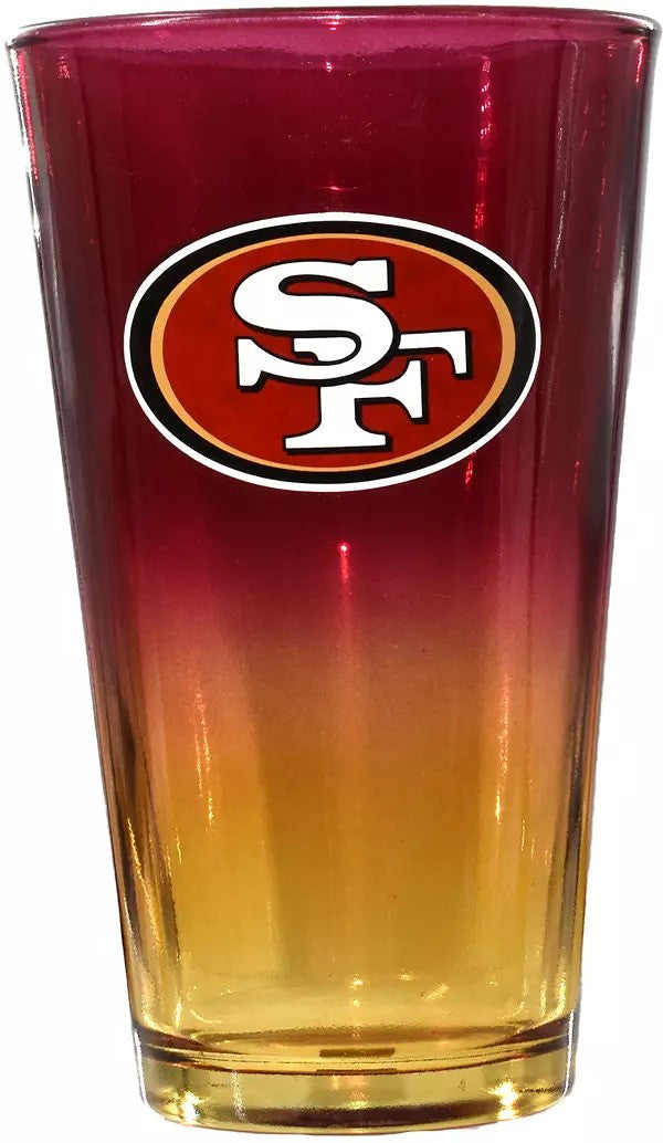 San Francisco 49ers Ombre Pint Glass