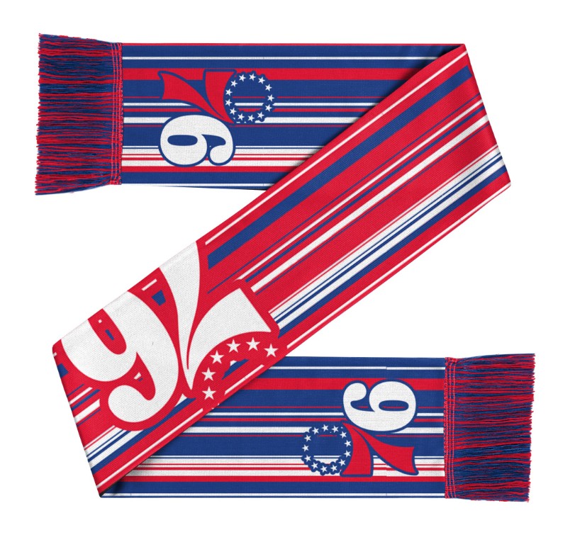 Philadelphia 76ers Hyper Stripe Big Logo Scarf