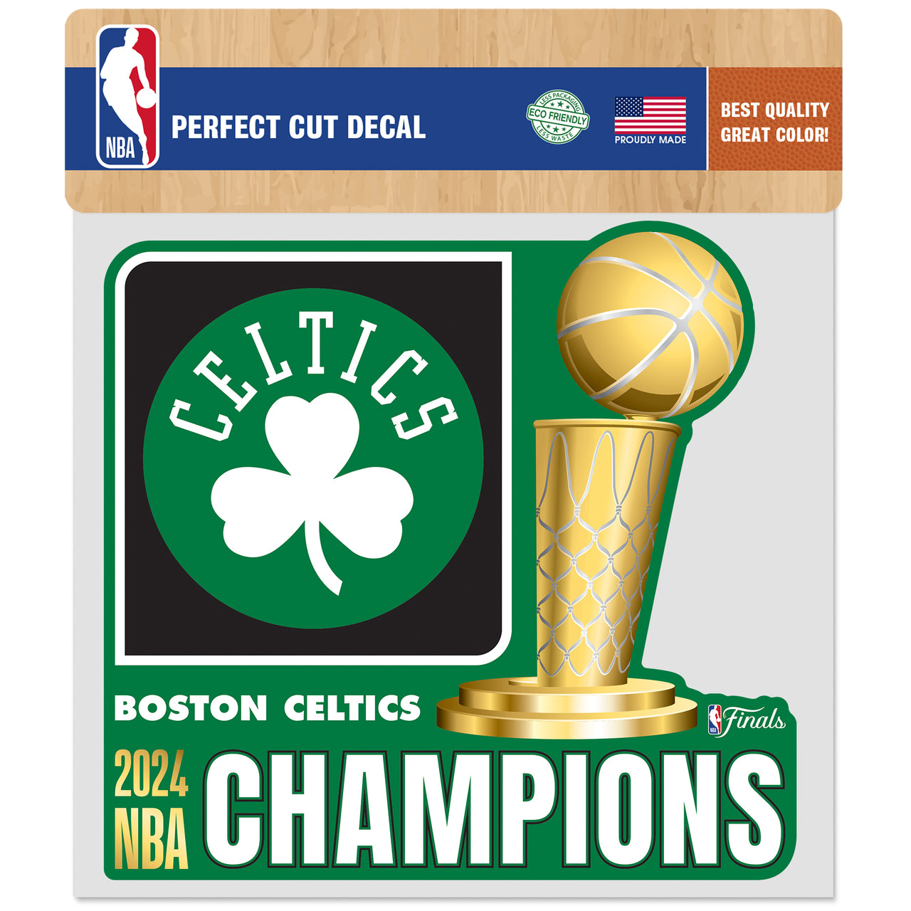 Boston Celtics 2024 NBA Champions 8" x 8" Decal