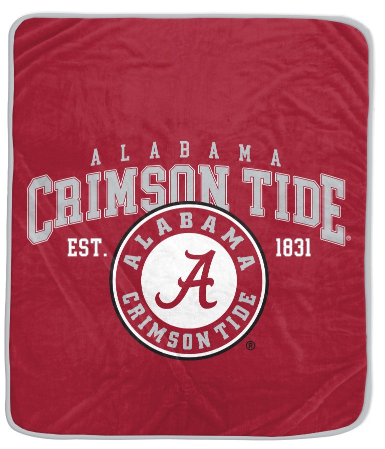 Alabama Crimson Tide 50" x 60" Vintage Arch Block Blanket