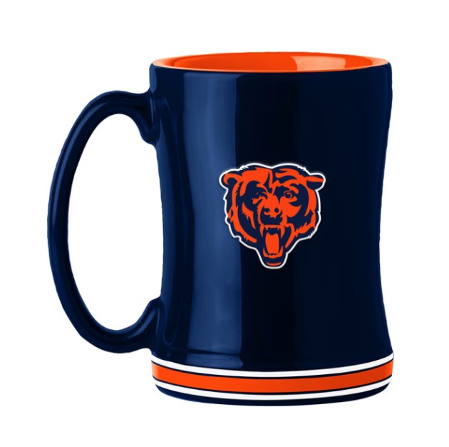 Chicago Bears Logo Relief Coffee Mug with Bears Logo