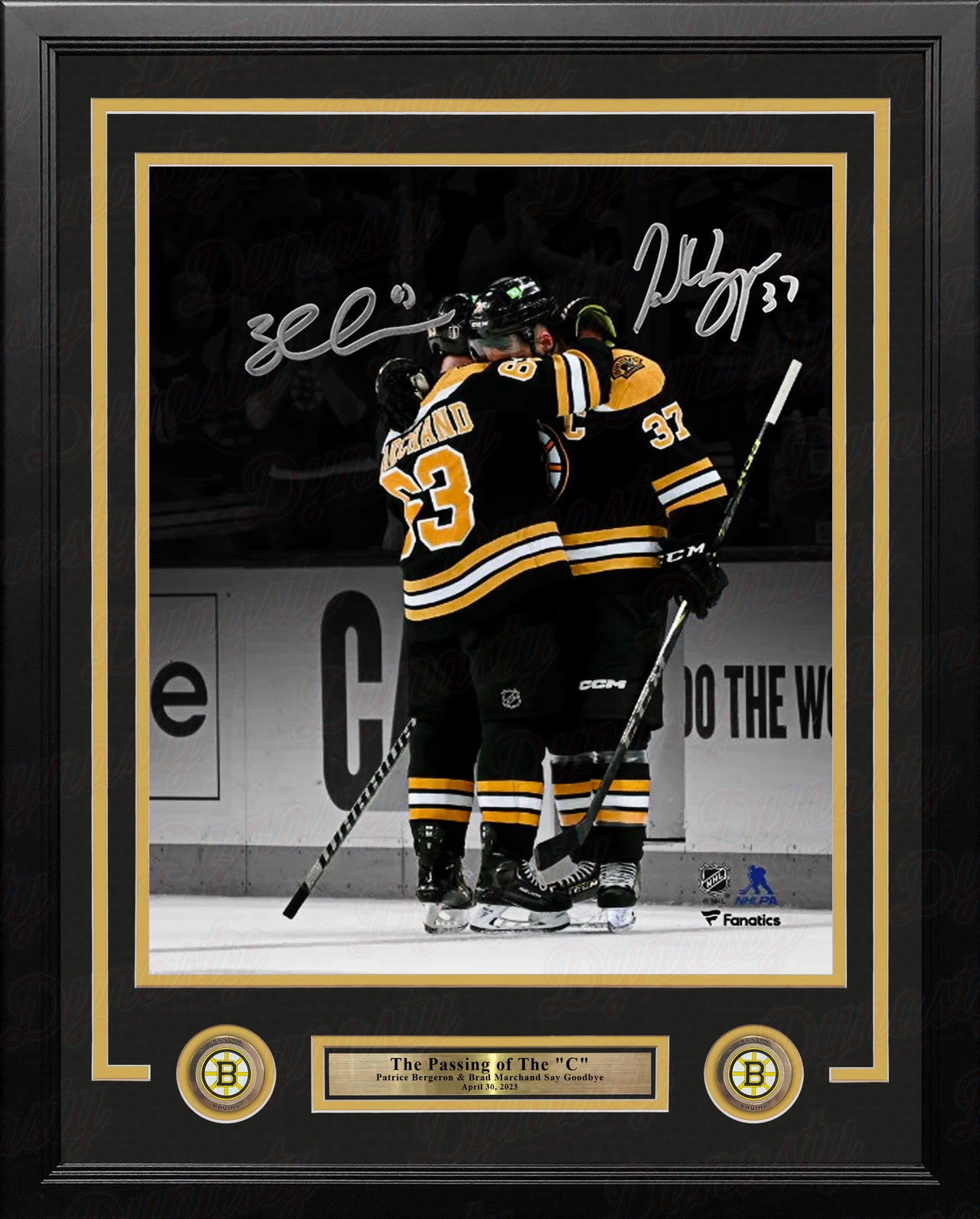 Brad Marchand Boston Bruins Authentic Player Name & Number T-Shirt - Black  - Dynasty Sports & Framing