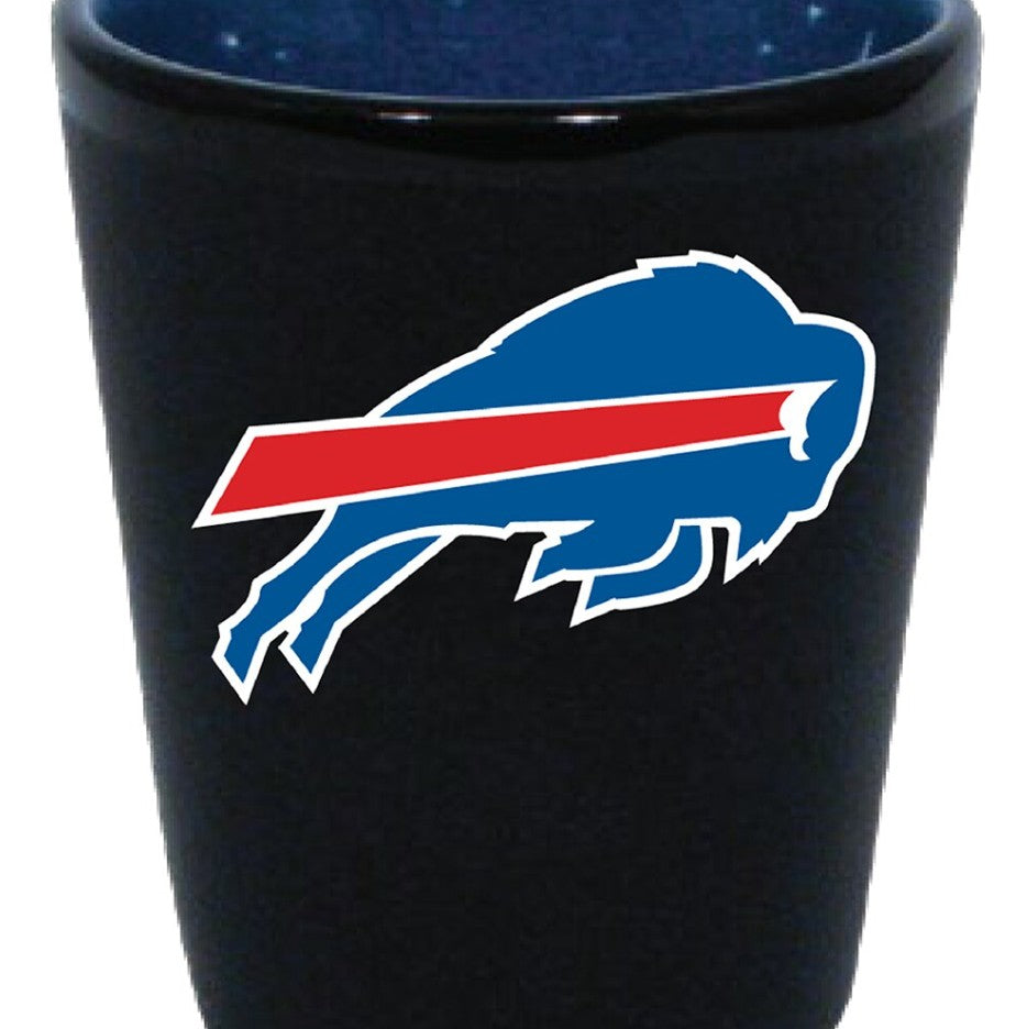 Buffalo Bills Matte Black/Inner Color Shot Glass