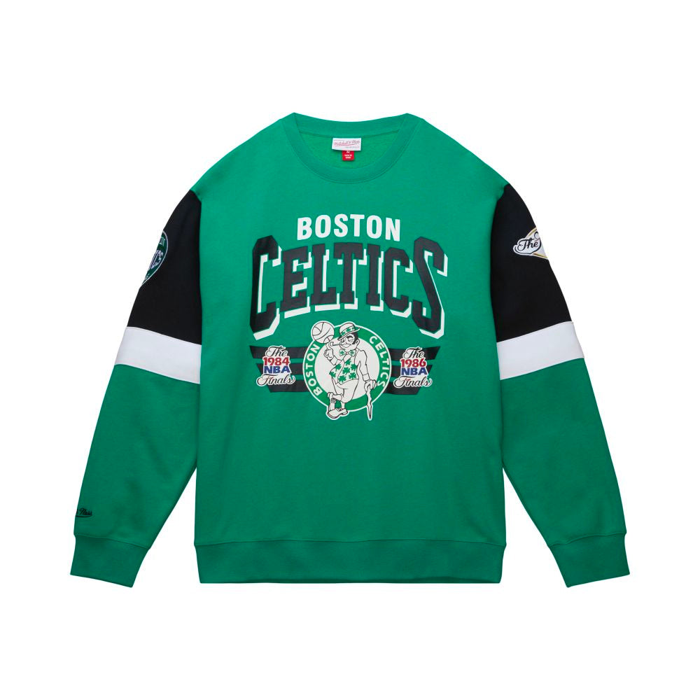 Boston Celtics Mitchell & Ness NBA All Over Crew 3.0 Sweatshirt