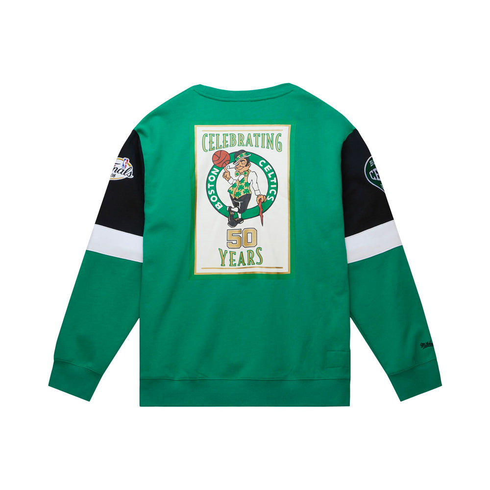 Boston Celtics Mitchell & Ness NBA All Over Crew 3.0 Sweatshirt