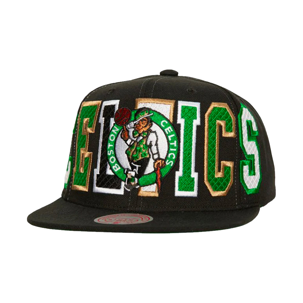 Boston Celtics Mitchell & Ness Now Varsity Bust Snapback Hat