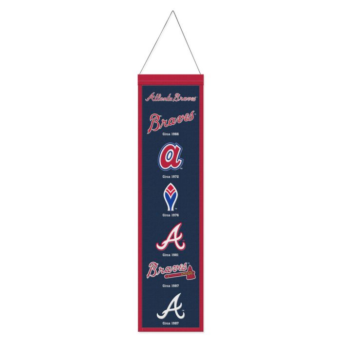 Atlanta Braves 8" x 32" Wool Banner