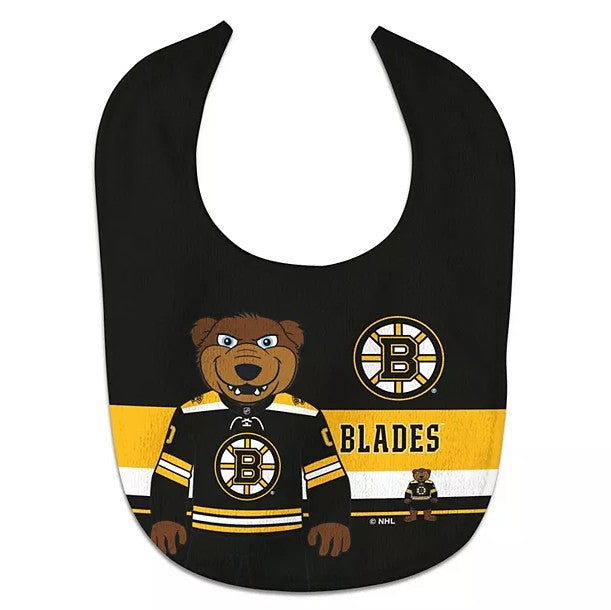 Boston Bruins Blades Mascot Baby Bib