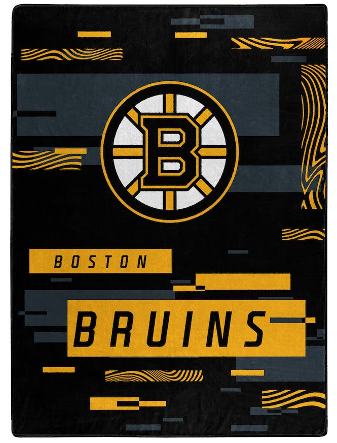 Boston Bruins 50" x 60" Digitize Raschel Throw Blanket