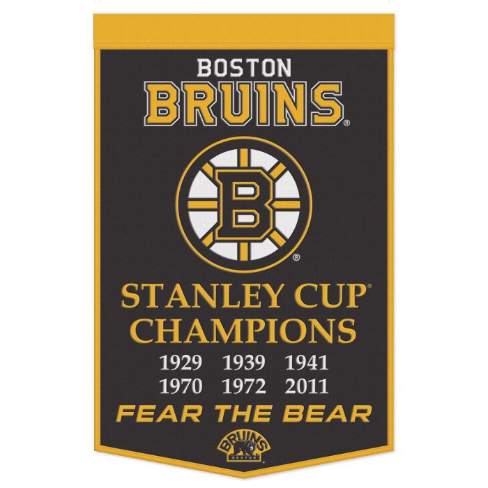 Boston Bruins 24" x 38" Primary Wool Banner