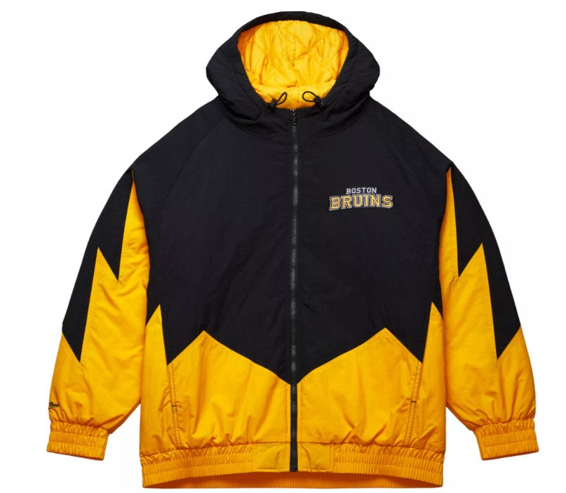 Boston Bruins Mitchell & Ness Retro Gold Windbreaker Jacket