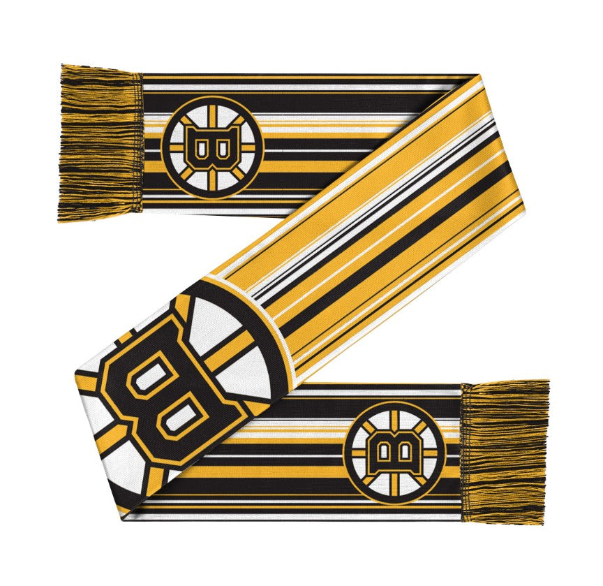 Boston Bruins Hyper Stripe Big Logo Scarf