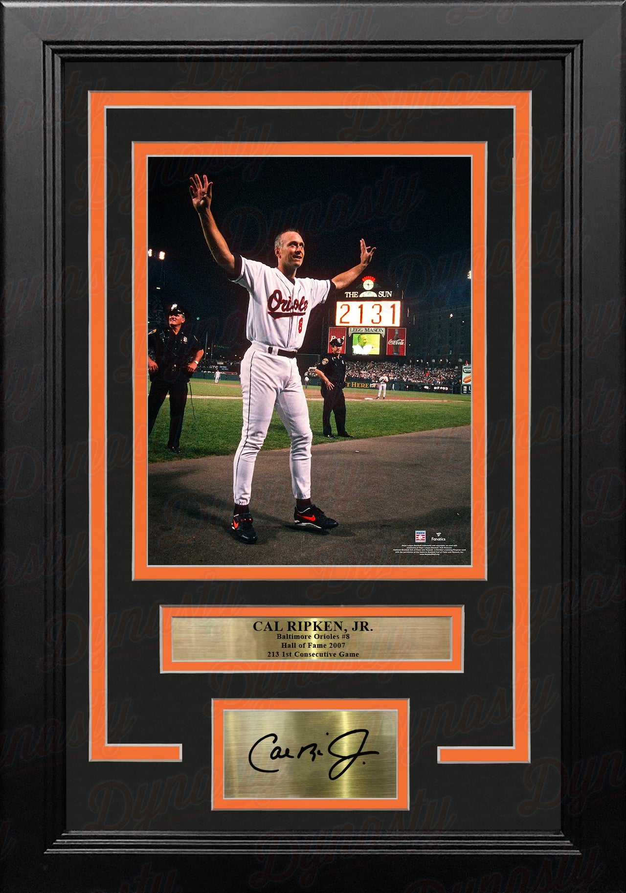 Adley Rutschman Orioles 1st Hit Autographed Card With 8x10 Photo Framed