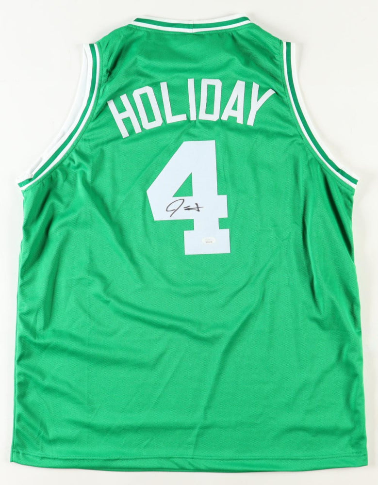 Jrue Holiday Boston Celtics Autographed Green Basketball Jersey