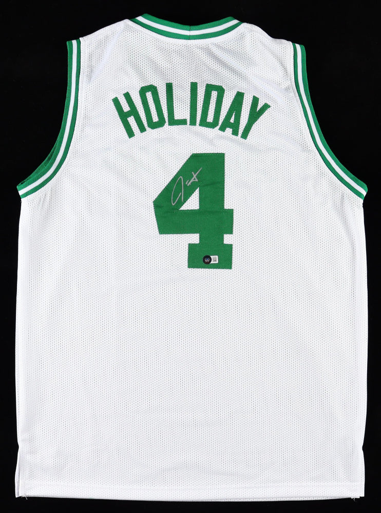 Jrue Holiday Boston Celtics Autographed White Basketball Jersey