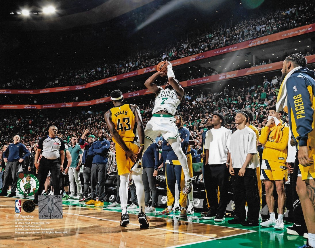 Jaylen Brown Game-Tying 3-Pointer Boston Celtics 8" x 10" 2024 Conference Finals Photo