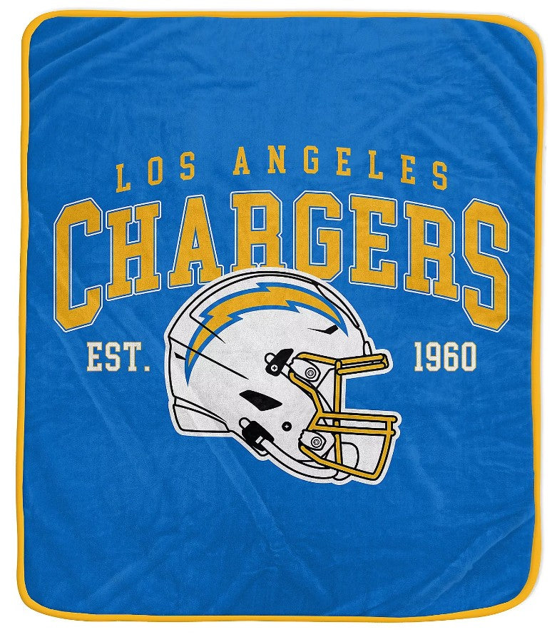 Los Angeles Chargers 50" x 60" Vintage Arch Block Blanket