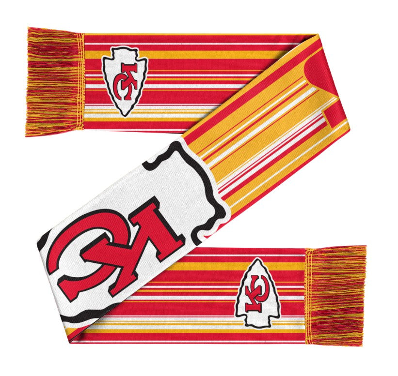 Kansas City Chiefs Hyper Stripe Big Logo Scarf