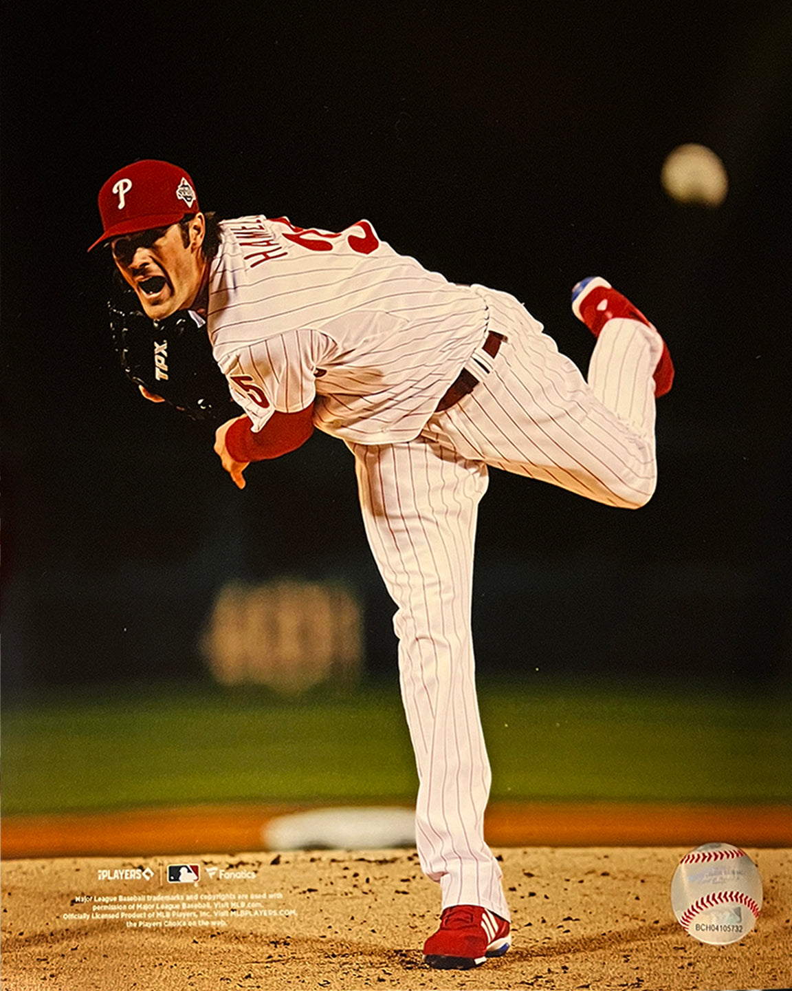 Cole Hamels 2008 World Series Action Philadelphia Phillies 8" x 10" Baseball Photo