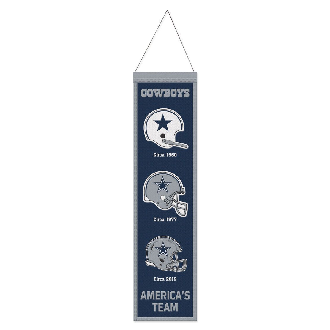 Dallas Cowboys 8" x 32" Wool Banner