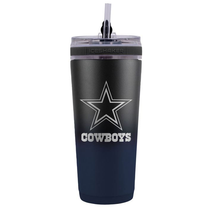 Dallas Cowboys 26 oz Stainless Steel Ice Shaker Bottle