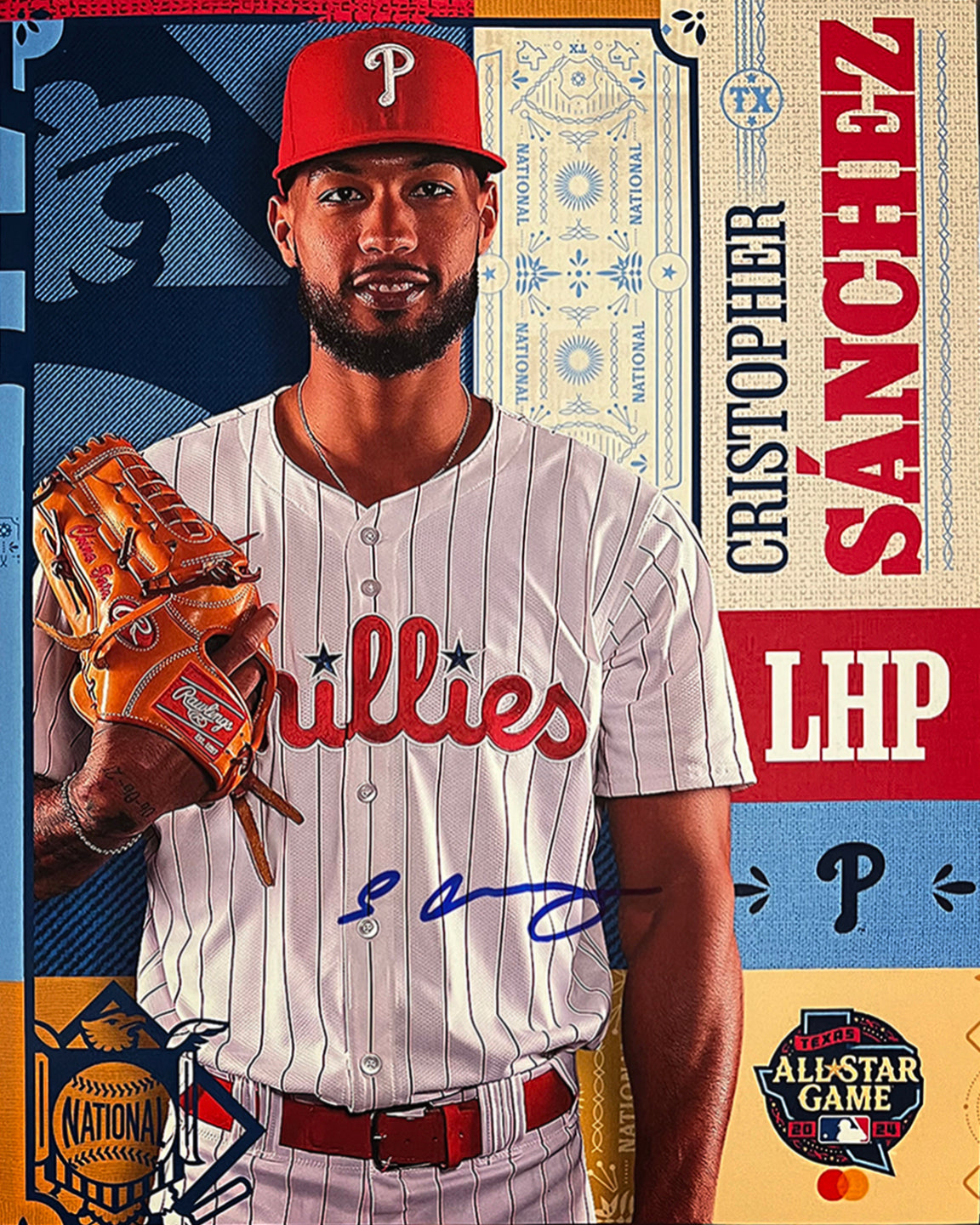 Cristopher Sanchez 2024 All-Star Game Autographed Philadelphia Phillies 11" x 14" Collage Photo