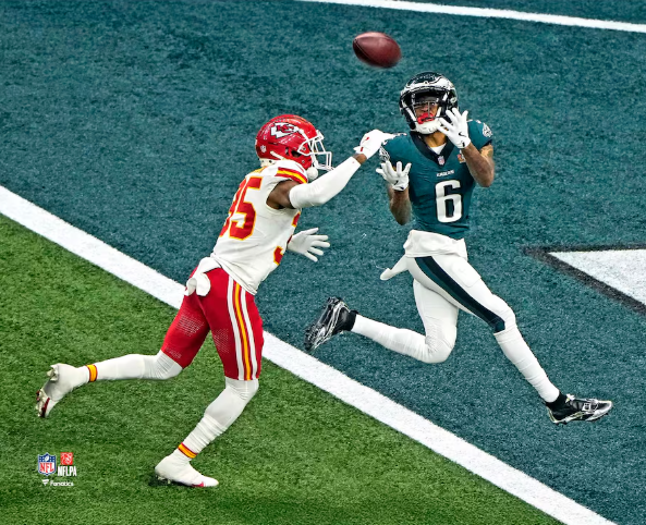 DeVonta Smith Philadelphia Eagles Super Bowl LIX Touchdown 11" x 14" Football Photo